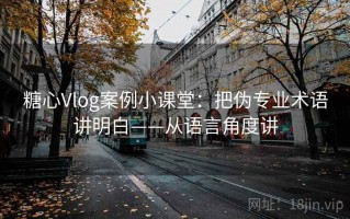 糖心Vlog案例小课堂：把伪专业术语讲明白——从语言角度讲