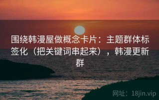 围绕韩漫屋做概念卡片：主题群体标签化（把关键词串起来），韩漫更新群
